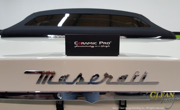 White Maserati and Ceramic Pro compound.