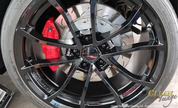 Black Corvette black rim.